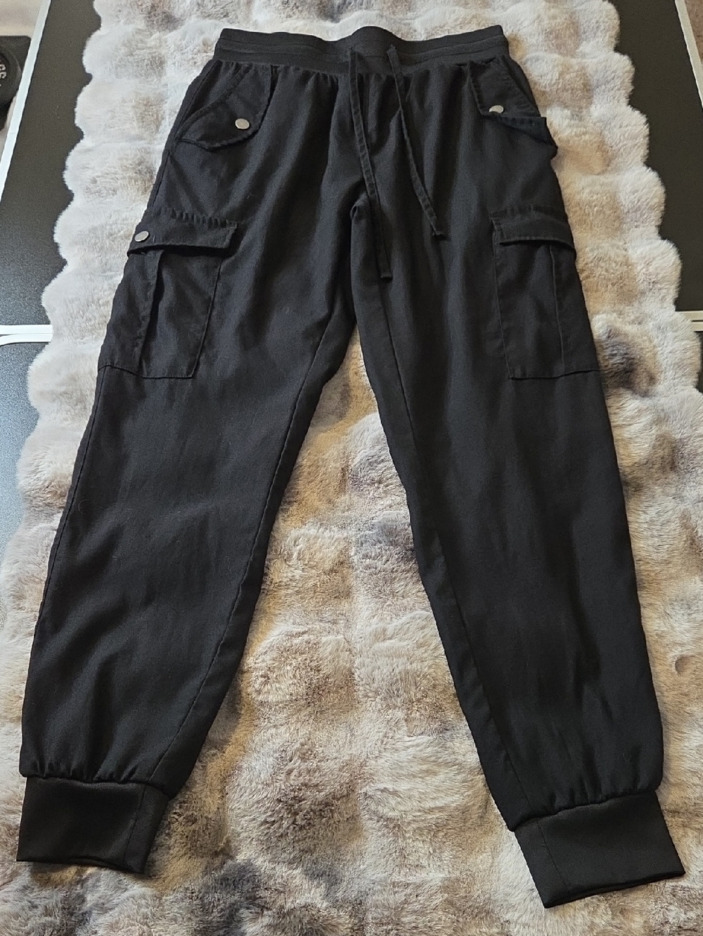 WILLIT Black Cargo Jogger Pants - Comfortable Everyday Fit